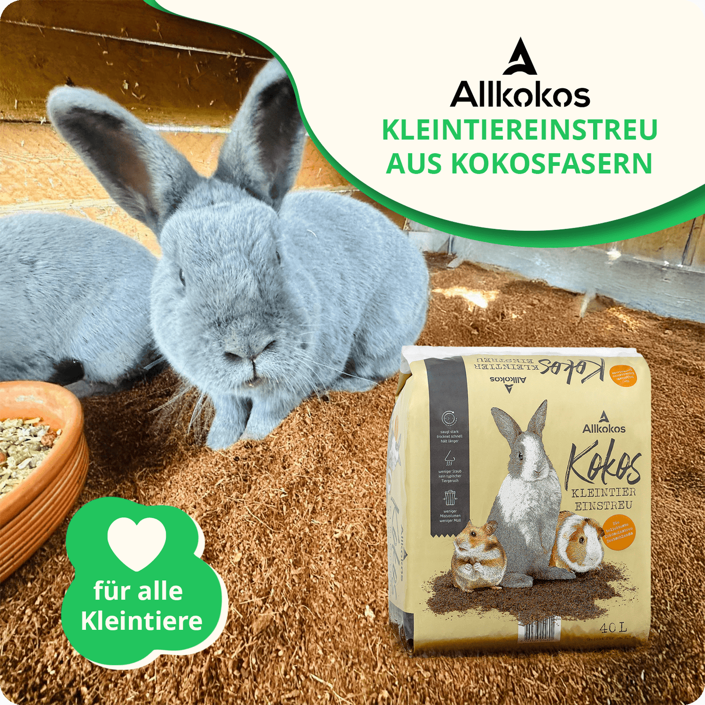 Bodembedekking voor kleine dieren